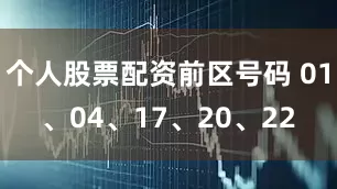 个人股票配资前区号码 01、04、17、20、22